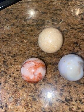 Polished Stone Spheres - Set of 3